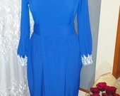 Romantiška mėlyna suknelė