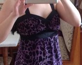 Vasarinė violetinė suknėlė