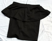 bershka sijonas juodas