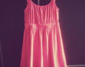 Neoninė rožinė vasarinė suknelė