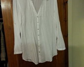 Balti oversize marškiniai