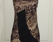 Leopardinė suknelė su juoda