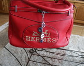 Hermes raudona odinė rankinė
