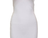 Herve Leger white dress