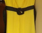 Geltona šventinė suknelė