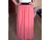 naujas rozinis maxi sijonas