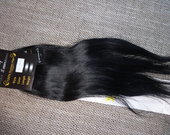 juodi naturalus plaukai 68cm ilgio 
