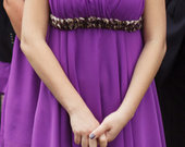 Violetinė proginė suknelė