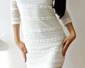 LINDEX Balta puošni suknelė