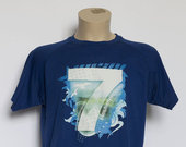 Mėlyni marškinėliai su paveikslėliu L dydis