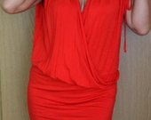 raudona sexy suknelė tunika