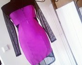 Wow violetinė išskirtinė suknele