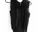 Long black sleeveless shirt / Juodi makrškinėliai