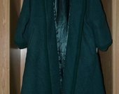 Žalias žieminis paltas
