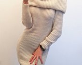 Puraus mezgimo megztinis