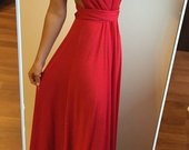 Nauja maxi  raudona efektinga suknele