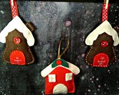Kalėdinė dekoracija "Rudas namelis"
