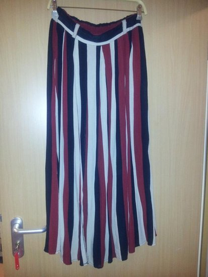 Ilgas dryžuotas sijonas