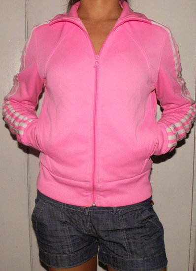 Rožinis ADIDAS džemperis 