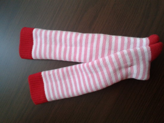 Naujos frotinės kojinės iki kelių mergaitei