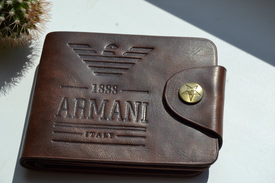 Armani ruda vyriška piniginė