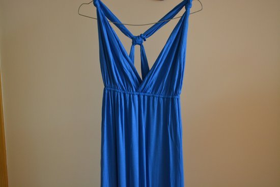 Maxi nauja mėlyna suknelė vasarai