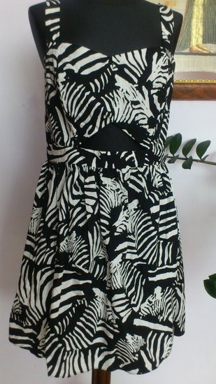 Zebro rašto vasarinė suknelė 
