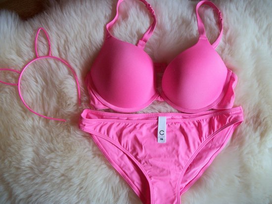 Neon pink Princess Bikini size 36-S