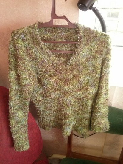 Pukuotas, siltas megztinis
