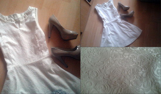 Balta tobula suknele