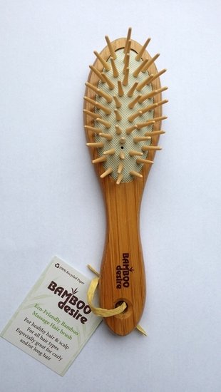 Mini bambukinis plaukų šepetys Bamboo Desire