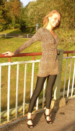 Leopardinė trumpa suknelė / ASG 