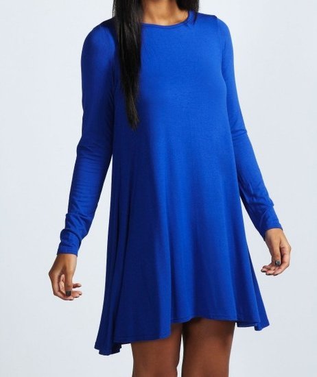 Mėlyna Sving suknelė