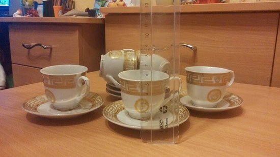Versace stiliaus espreso kavos puodeliai