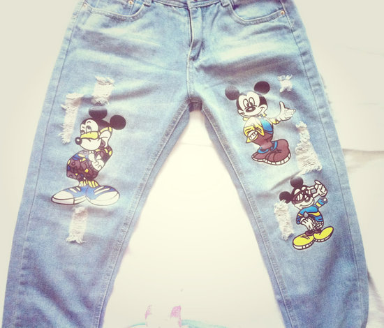 Mickey Mouse džinsai