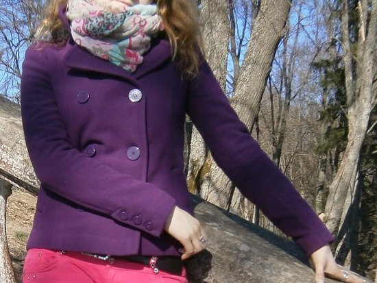 Violetinis paltukas pavasariui rudeniu