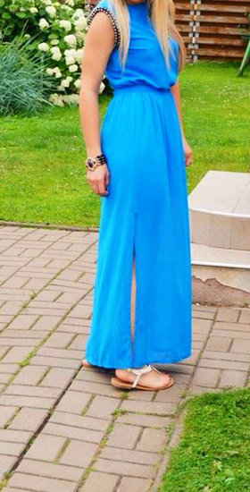 Mėlyna vasariška suknelė