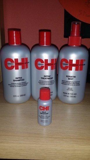Chi plaukų priežiūros priemonių rinkinys