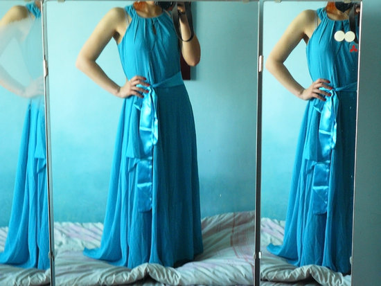 Mėlyna suknelė. Nauja