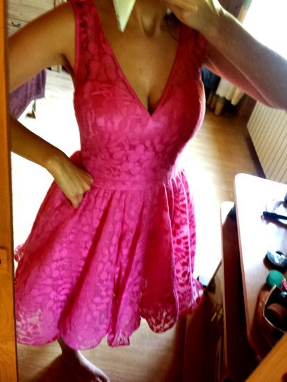 Rožinė barbiška suknelė
