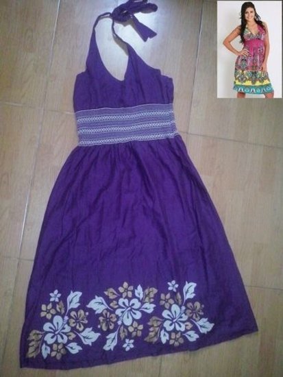 Vidutinis ilgai violetinė suknelė