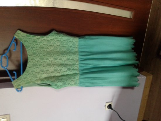 žalios/mint spalvos vasarinė suknelė:)