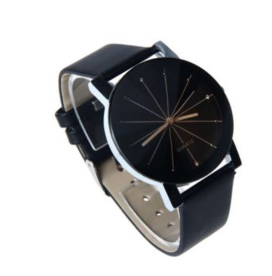 Naujas, stilingas juodas laikrodis