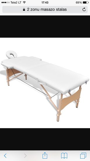 2 zonų masažo stalas