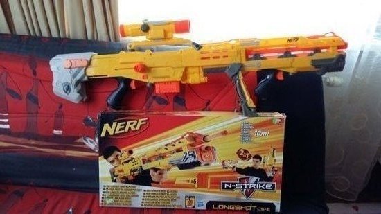 Šautuvas žaislinis  su kulkom  NERF LONGSHOT c5-6