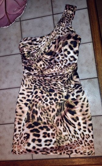 wow Leopardinė suknelė