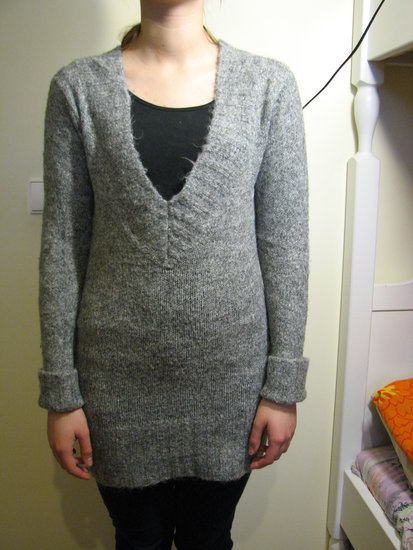 Ilgas, šiltas Jane Norman megztinis