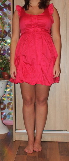 rožinė vasariška suknelė