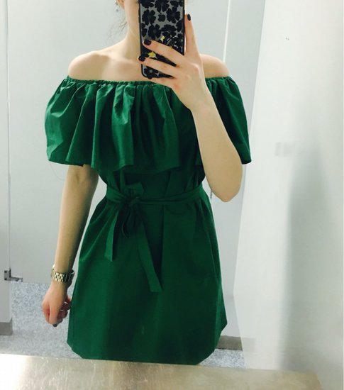 Daili žalia suknelė