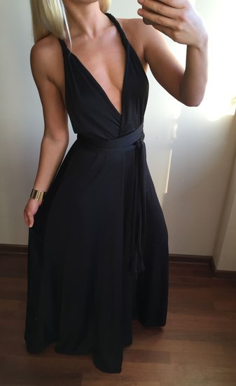Nauja multi efektinga juoda suknele